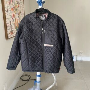 Spyder Men's Size: L Black Quilted Ski Jacket Winter Warm